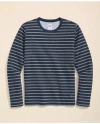 Brooks Brothers Cotton Mariner Stripe Long-sleeve T-shirt In Navy