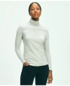 Brooks Brothers Cotton Modal Turtleneck Shirt In Grey