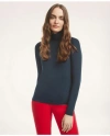Brooks Brothers Cotton Modal Turtleneck Shirt In Navy