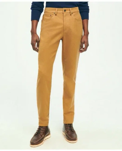 Brooks Brothers Cotton Moleskin Pants In Beige