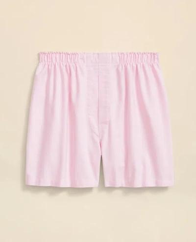 Brooks Brothers Cotton Oxford Boxers In Pink