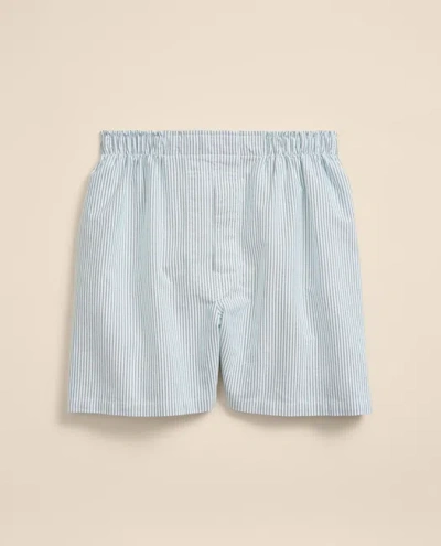 Brooks Brothers Cotton Oxford Stripe Boxers In Multi