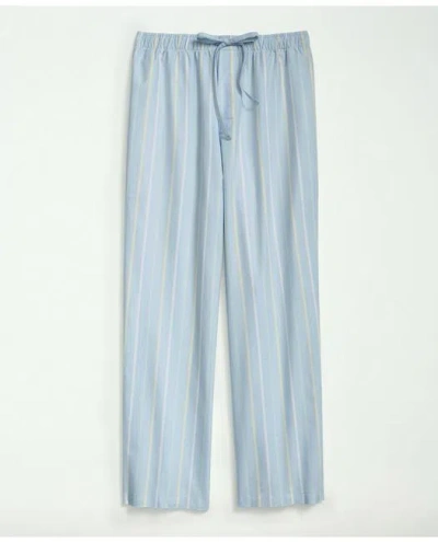 Brooks Brothers Cotton Oxford Striped Lounge Pants In Light Blue