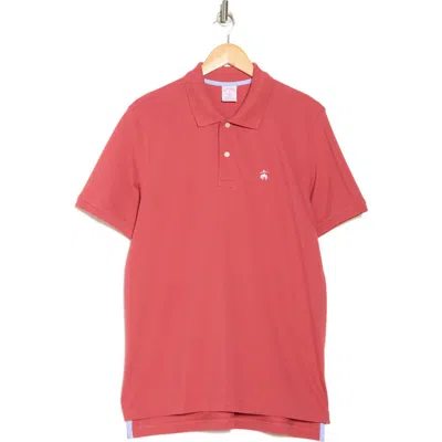 Brooks Brothers Cotton Piqué Polo In Garnet Rose