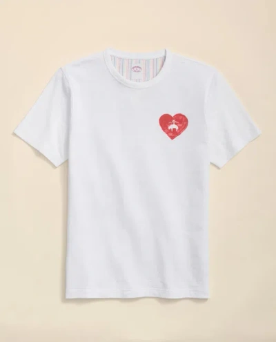 Brooks Brothers Cotton Pride T-shirt In White