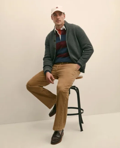 Brooks Brothers Cotton Relaxed Garment Dyed Corduroy Chino Pants In Brown