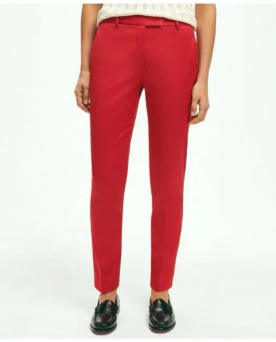 Brooks Brothers Cotton Sateen Pants | Bright Red | Size 2