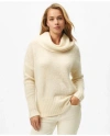 Brooks Brothers Cowl Neck Brushed Sweater In Alpaca-wool Blend In Cream