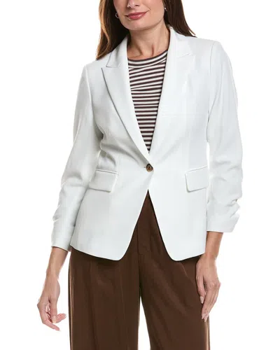 Brooks Brothers Crepe Jacket In Animal Print