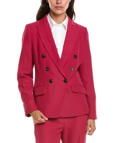 Brooks Brothers Crepe Jacket In Pink
