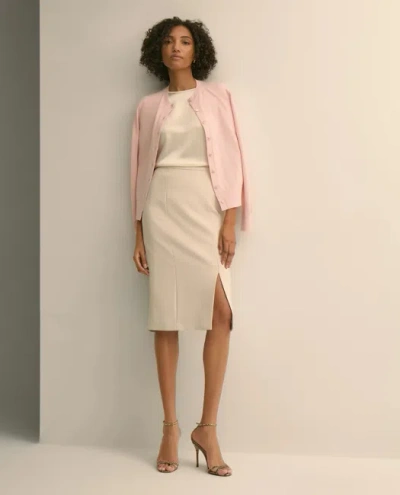 Brooks Brothers Crepe Pencil Skirt In Gray
