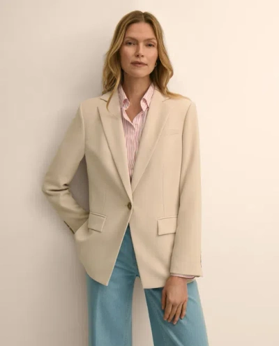 Brooks Brothers Crepe Relaxed Fit Jacket In Pink
