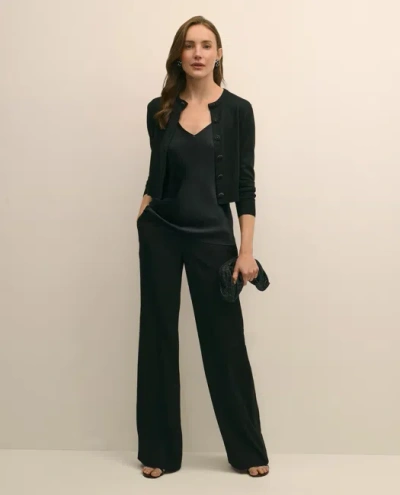Brooks Brothers Crepe Tuxedo Pants In Black