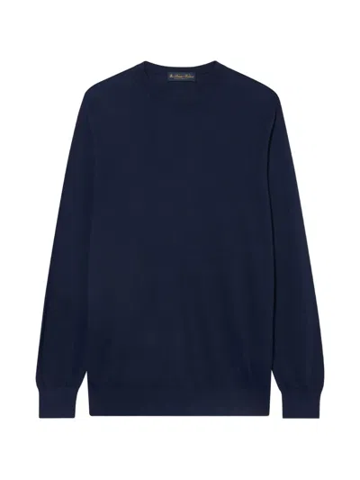 Brooks Brothers Crew-neck Sweater In Blue