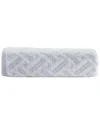 Brooks Brothers Criss Cross Stripe Bath Sheets In Silver