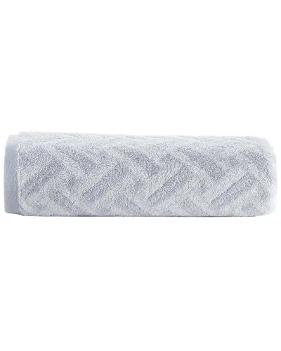 Brooks Brothers Criss Cross Stripe Bath Sheets In Silver