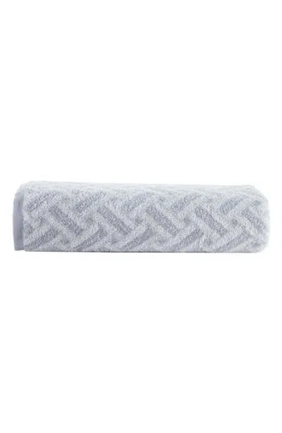 Brooks Brothers Crisscross Stitch 4-piece Turkish Cotton Towel Set In Gray