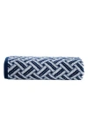 Brooks Brothers Crisscross Stripe Turkish Cotton Bath Sheet In Navy