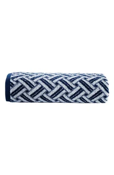 Brooks Brothers Crisscross Stripe Turkish Cotton Bath Sheet In Blue
