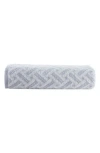 Brooks Brothers Crisscross Stripe Turkish Cotton Bath Sheet In Silver