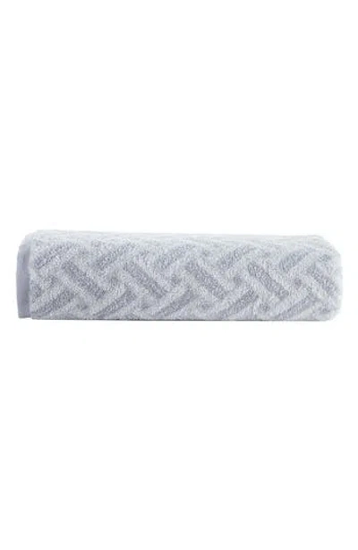 Brooks Brothers Crisscross Stripe Turkish Cotton Bath Sheet In Gray