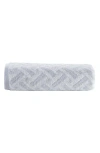 Brooks Brothers Crisscross Stripe Turkish Cotton Bath Towel In Silver
