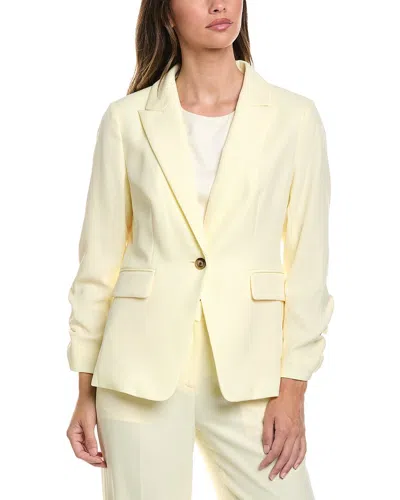 Brooks Brothers Crushed Sleeve Blazer In Yellow