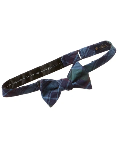 Brooks Brothers Dark Blue Madras Bow Tie