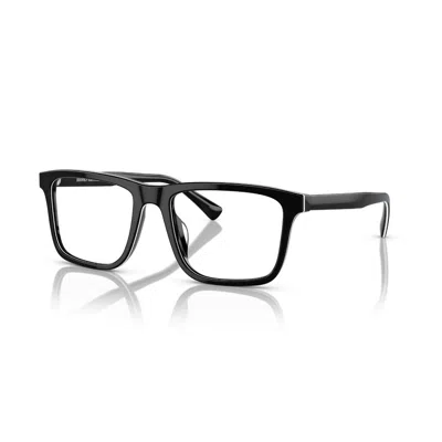 Brooks Brothers Demo Square Men's Eyeglasses Bb2062u 6007 55 In Black