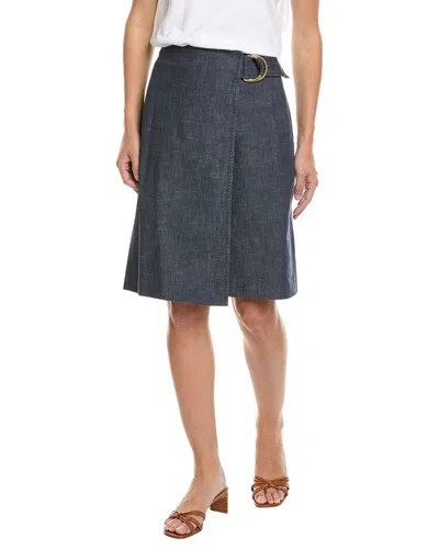 Brooks Brothers Denim Skirt In Blue