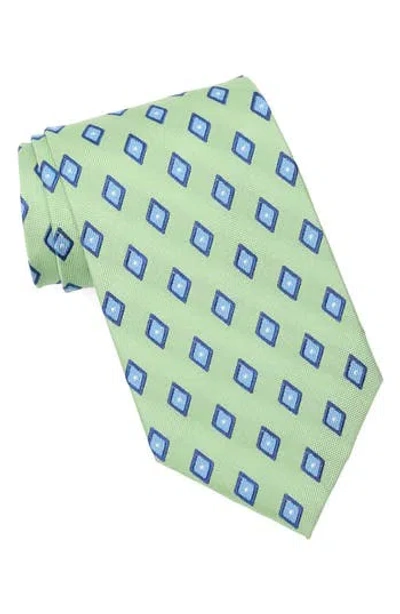 Brooks Brothers Diamond Dot Silk Blend Tie In Green
