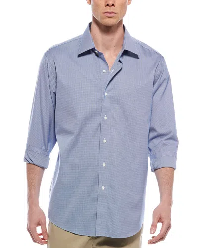 Brooks Brothers Dobby Shirt In Blue
