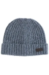 Brooks Brothers Donegal Wool Shaker Rib Beanie In Gray