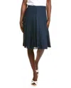 Brooks Brothers Dot Print A-line Skirt In Blue
