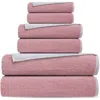 Brooks Brothers Double Face 6-piece Turkish Cotton Towel Set In Pink