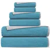 Brooks Brothers Double Face 6-piece Turkish Cotton Towels Set In Blue