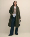 Brooks Brothers Double-faced Wool Shawl-collar Coat In Green