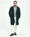 Brooks Brothers Double Faced Wool Top Coat In Navy