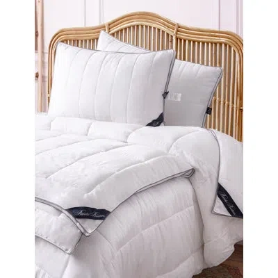 Brooks Brothers Down Alternative Medium Bed Pillow In White