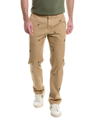 Brooks Brothers Duck Embroidered Chino In Beige