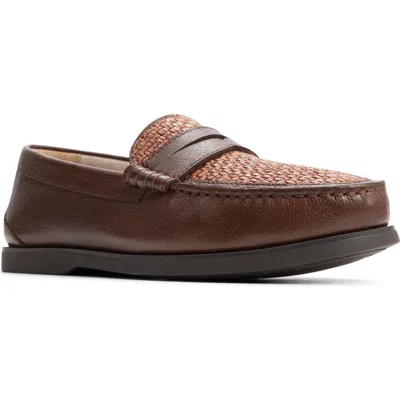 Brooks Brothers Eastport Penny Loafer In Dark Brown
