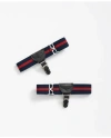 Brooks Brothers Elastic Sock Garters In Navy,red