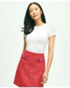 Brooks Brothers Elevated Cotton Modal Pique T-shirt In White