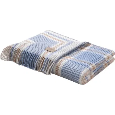 Brooks Brothers Ellen Throw Blanket In Blue