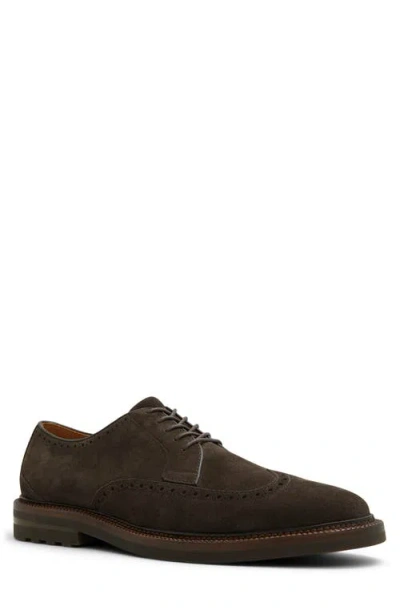 Brooks Brothers Ellington Wingtip Derby In Dark Brown