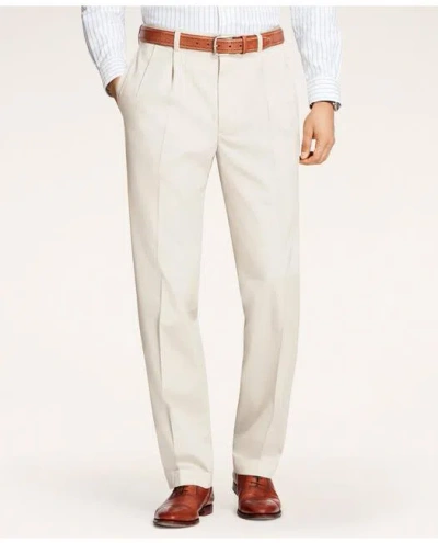 Brooks Brothers Elliot Fit Stretch Advantage Chino Pants In Stone
