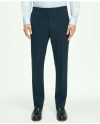 Brooks Brothers Explorer Collection Classic Fit Wool Checked Suit Pants In Navy