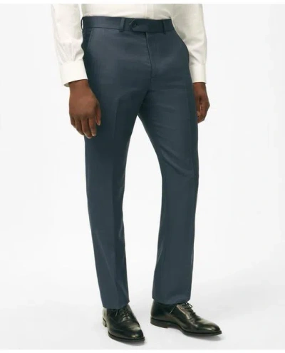 Brooks Brothers Explorer Collection Classic Fit Wool Nailhead Suit Pants In Blue