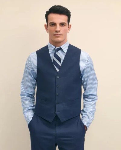 Brooks Brothers Explorer Collection Classic Fit Wool Suit Vest In Blue