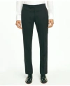 Brooks Brothers Explorer Collection Classic Fit Wool Tuxedo Pants In Black